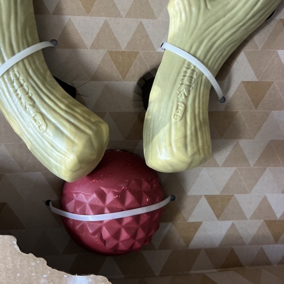 NWT Bark Box Super Chewer Reindeer Games Dog Toy Set Fetch & Gnaw Large 50 + lb - Picture 3 of 7